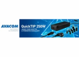 AVACOM QuickTIP 250W - univerzální adaptér pro notebooky + 8 konektorů