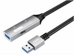 PremiumCord USB 3.2. repeater a prodlužovací kabel Male-Female, 5Gbps Aluminium 10m