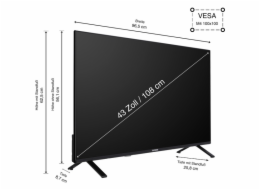 Telefunken XF43TO750S, LED televize