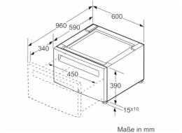 Bosch podstavec s výsuvným sušákem WTZPW2XD, spodní skříňka