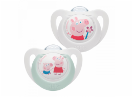 Dudlík NUK Star Peppa Pig 0-6 m 2 ks