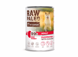 RAW PALEO Duoprotein Beef & Rabbit Adult - vlhké krmivo pro psy - 400g