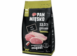 PAN MIĘSKO Krůtí s Husím Small - suché krmivo pro kočky - 5 kg