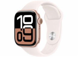 Apple Watch 10 GPS 42mm S/M, chytré hodinky, růžové zlato