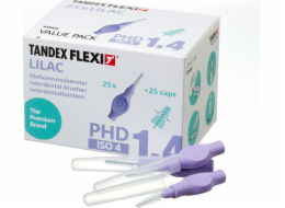 Tandex Tandex (25 ks) X-fine kuželové zubní kartáčky Lilac (fialové)