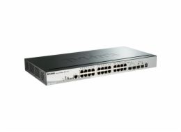  D-Link 28portový Smart Managed PoE Gigabit Stack Switch 2x 10G|zelený 3.0 24x - Switch - Optické vlákno (LWL)