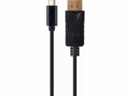 Gembird kábel USB-C (M) na DisplayPort (M), 4K, 60Hz, 2m kábel, čierny