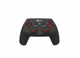 C-Tech GP-12 C-TECH Gamepad Khort pro PC/PS3/Android, 2x analog, X-input, vibrační, bezdrátový, USB