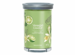 Svíčka ve skleněném válci Yankee Candle, Vanilka s limetkami, 567 g