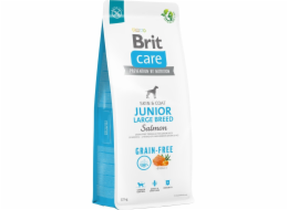 Dry food for young dog (3 months - 2 years) large breeds over 25 kg - Brit Care Dog Grain-Free Junior Large salmon 12kg