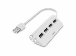 Hama 200120 USB hub, 4 porty, bílý