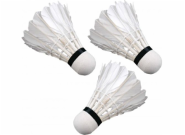 Badmintonové míčky Victoria Sport Feather 3 ks. bílý