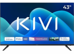 KIVI - 43 , FHD, Android TV11, Černá, 1920x1080, 60 Hz, , 2x10W, 44 kWh/1000h , BT5.1, HDMI 2x, USB 2x