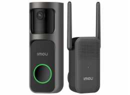 Imou by Dahua chytrý domovní zvonek 2S Kit/ Wi-Fi/ 3Mpix/ 2048 x 1536/ H.265/ senzor pohybu/ IR přísvit/ černý/ CZ app