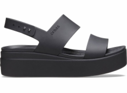 Crocs Dámské sportovní sandály Brooklyn na nízkém klínu černé 39-40 Crocs Dámské sportovní sandály Brooklyn na nízkém klínu černé 39-40