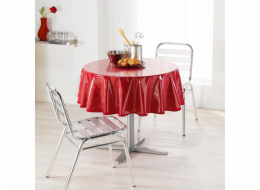 Douceur d`Interieur Interiérový design HLADKÝ voskovaný ubrus na stůl, O 180 cm, průhledný Douceur d`Interieur Interiérový design HLADKÝ voskovaný ubrus na stůl, O 180 cm, průhledný