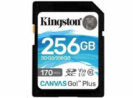 Kingsto Canvas Go! Plus 256 GB UHS-I U3 SDCG3/256GBSP Kingston Canvas Go Plus A2/micro SDXC/256GB/170MBps/UHS-I U3 / Class 10