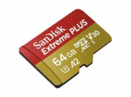 SanDisk microSDXC UHS-I 64 GB SDSQXBU-064G-GN6MA SanDisk micro SDXC karta 64GB Extreme PLUS (200 MB/s Class 10, UHS-I U3 V30) + adaptér